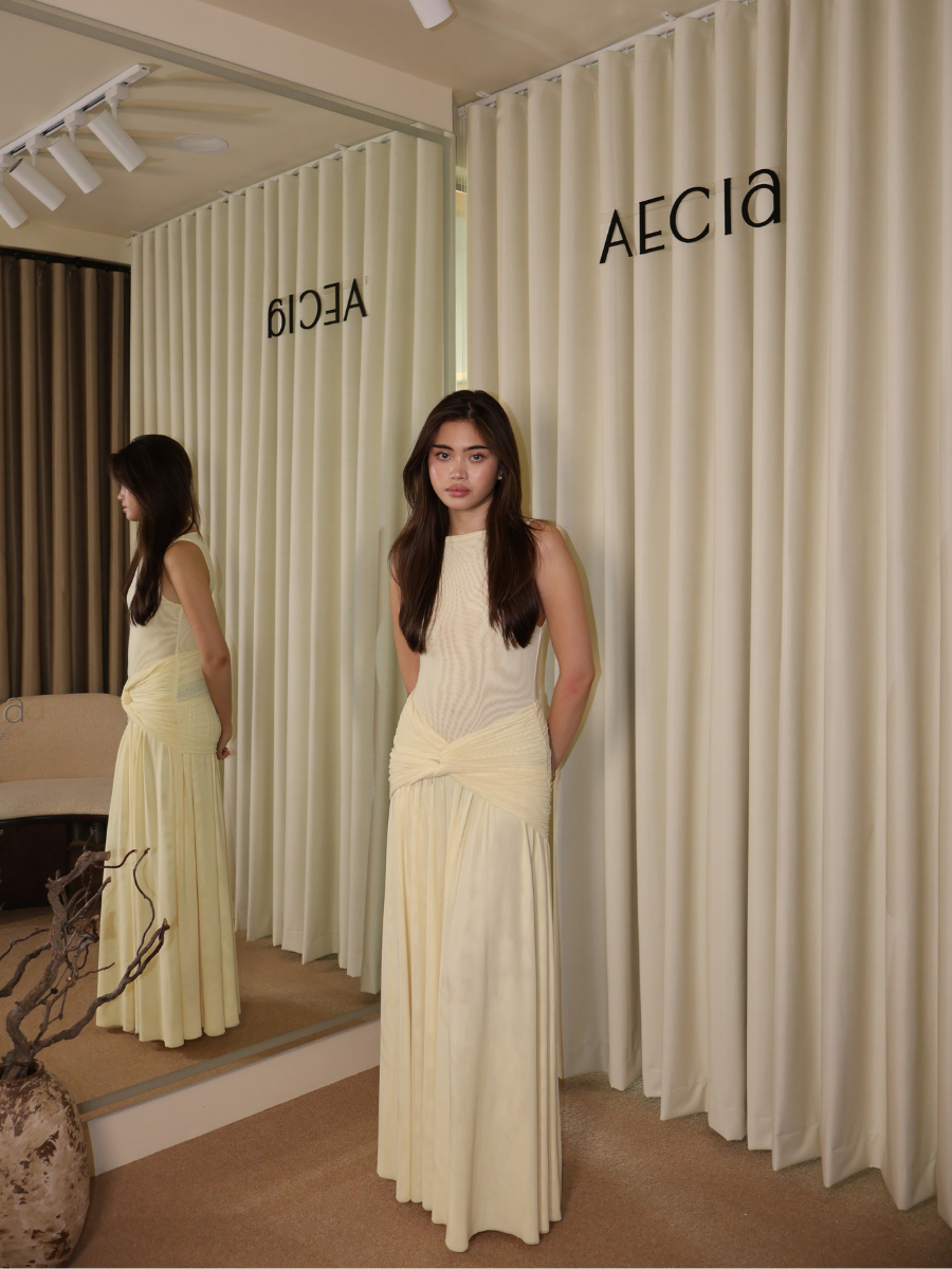 Butter Mesh Dress
