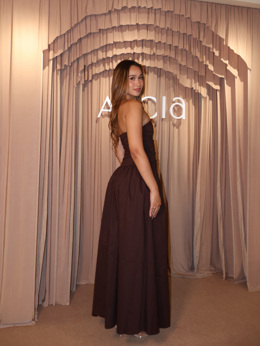 Carmel Maxi Dress - Brown