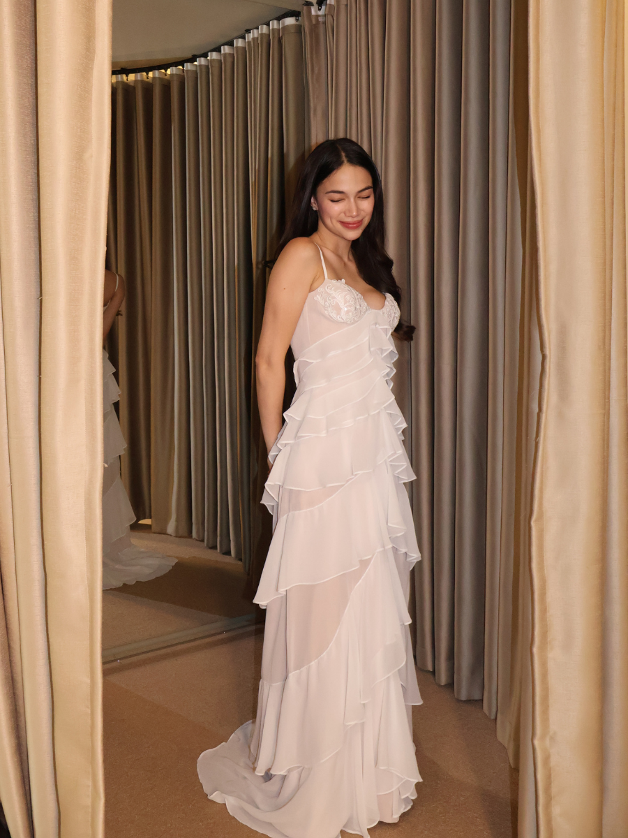 Opal White Gown