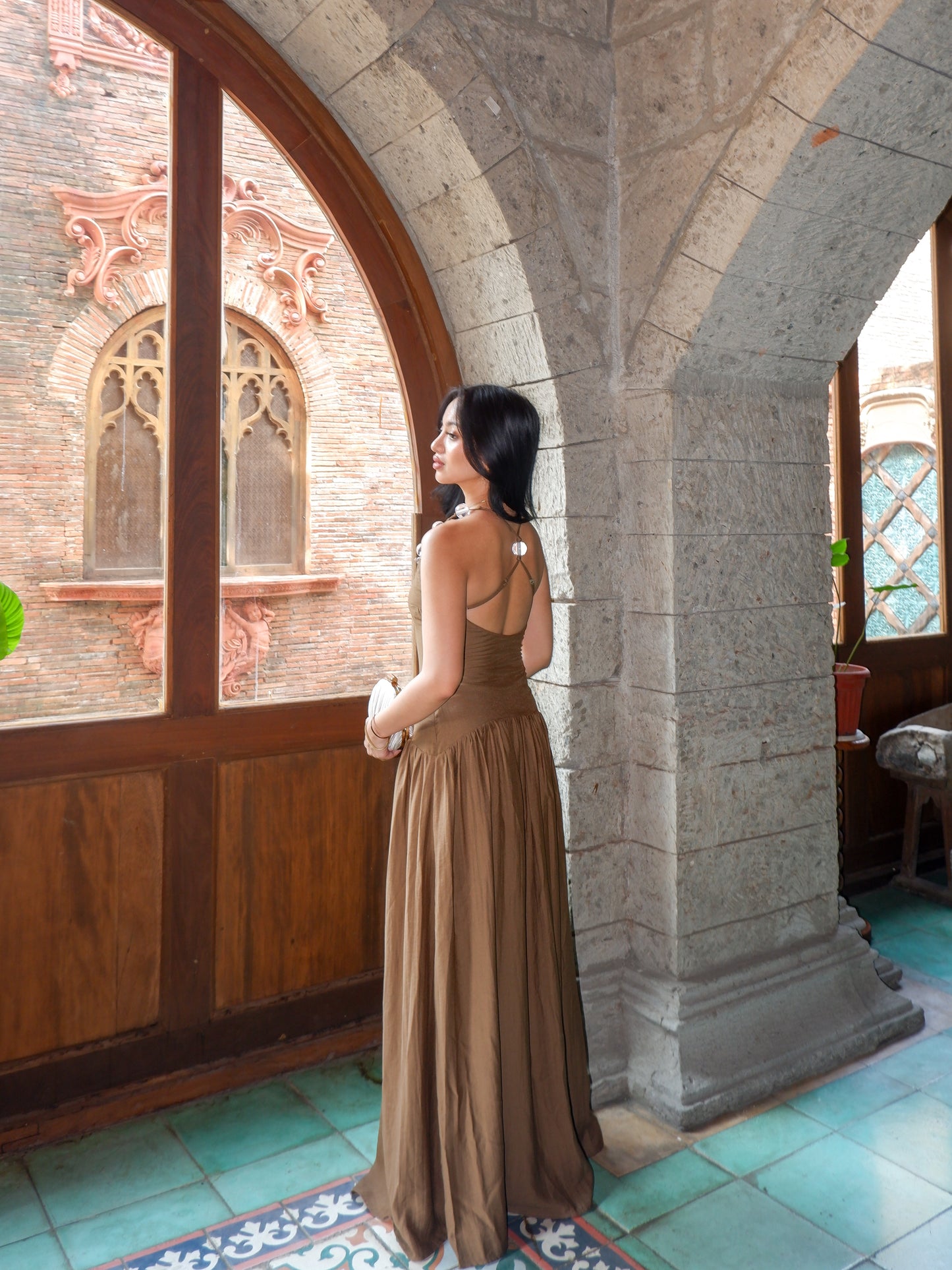 Darling Linen Maxi Dress