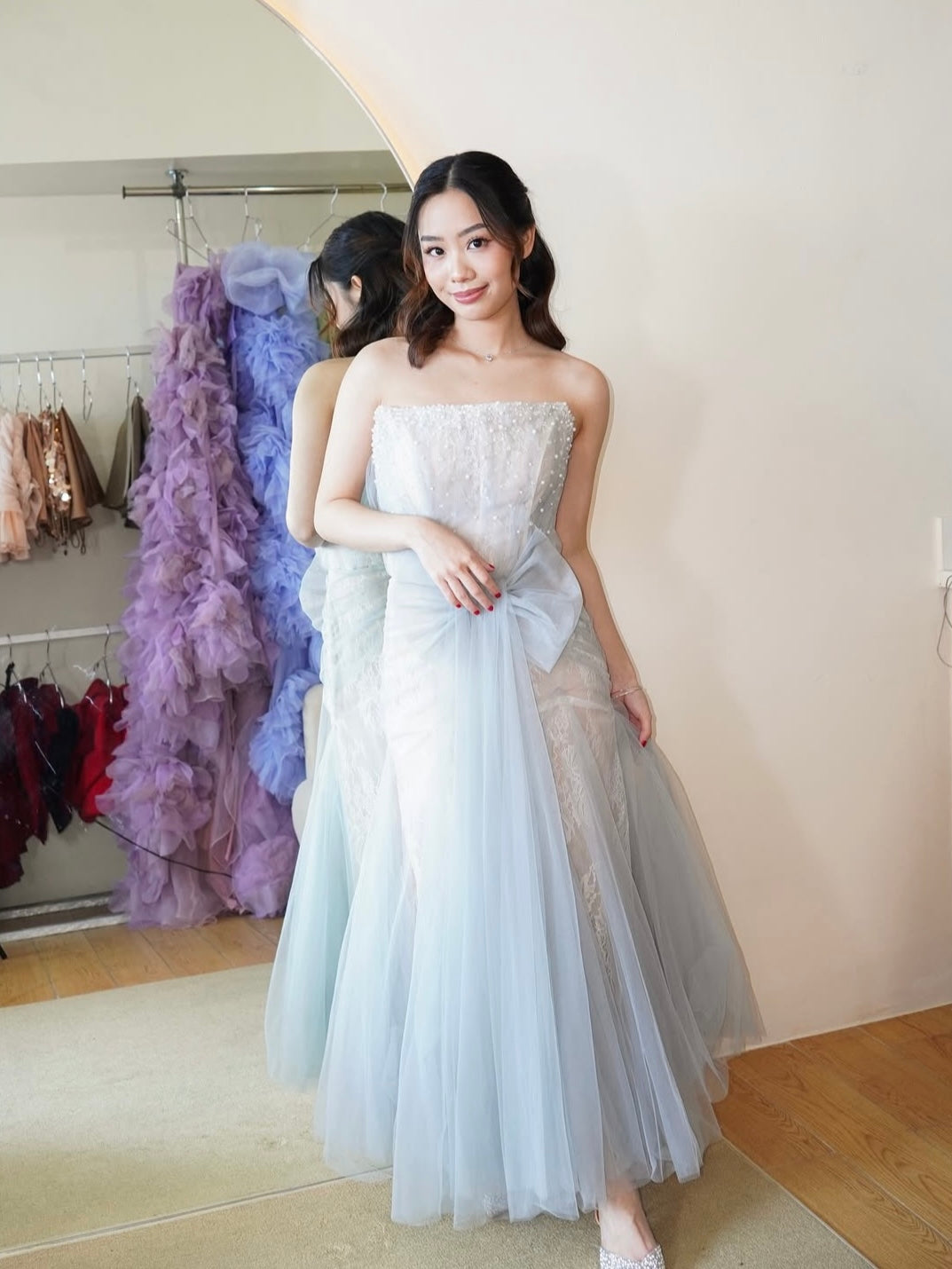 Le Amalfi Beaded Ombre Tulle Maxi Dress Aecia Le Amalfi Beaded Ombre Tulle Maxi Dress Aecia