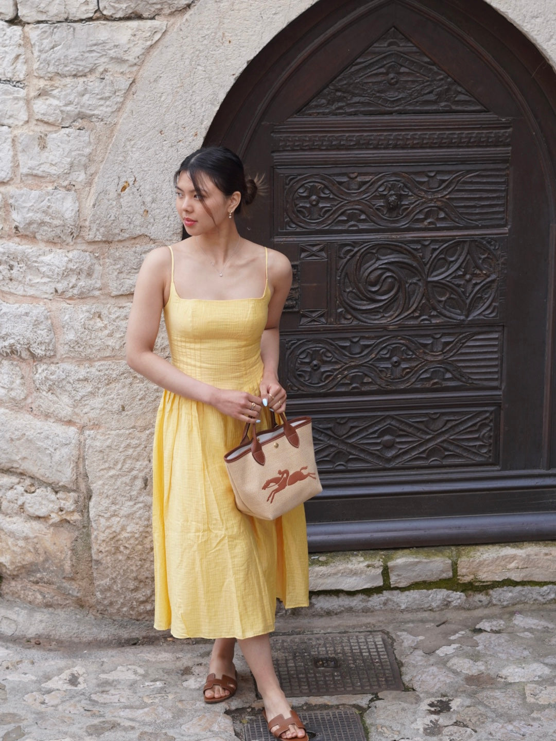Saint Tropez Midsummer Yellow Slip Dress – Aecia
