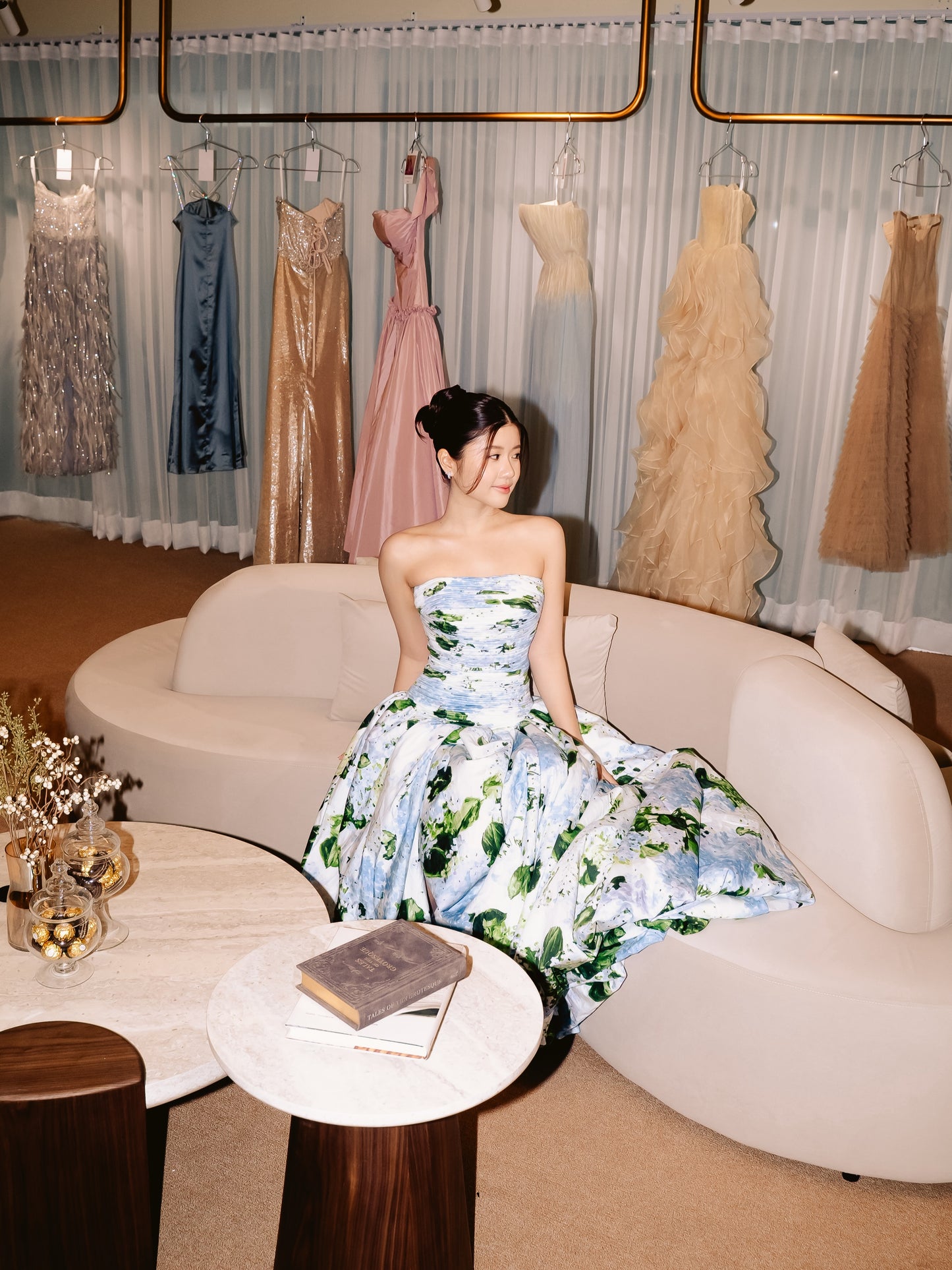 Behold Maxi Dress - Blue Hydrangea