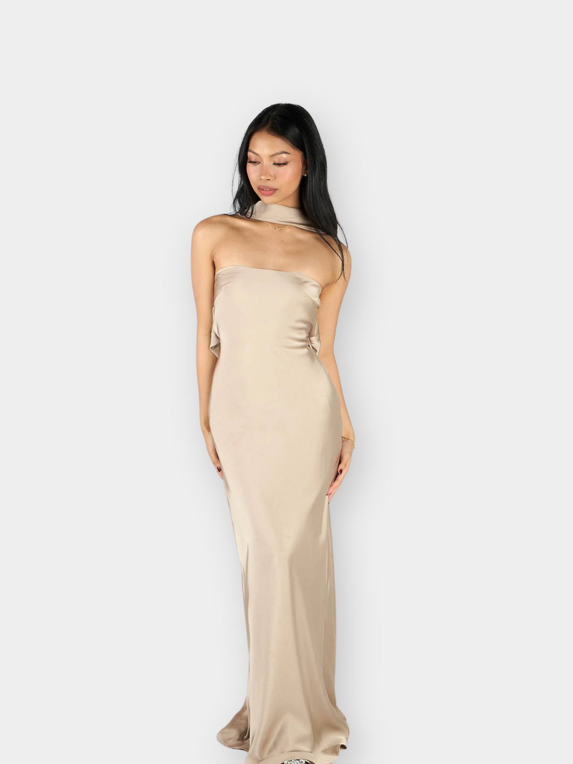 della silk dress Della Multi-Way Silk Dress