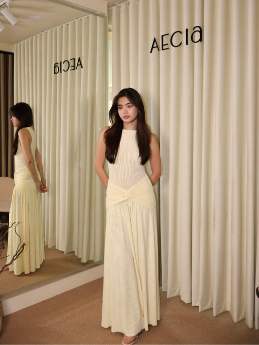 Butter Mesh Dress