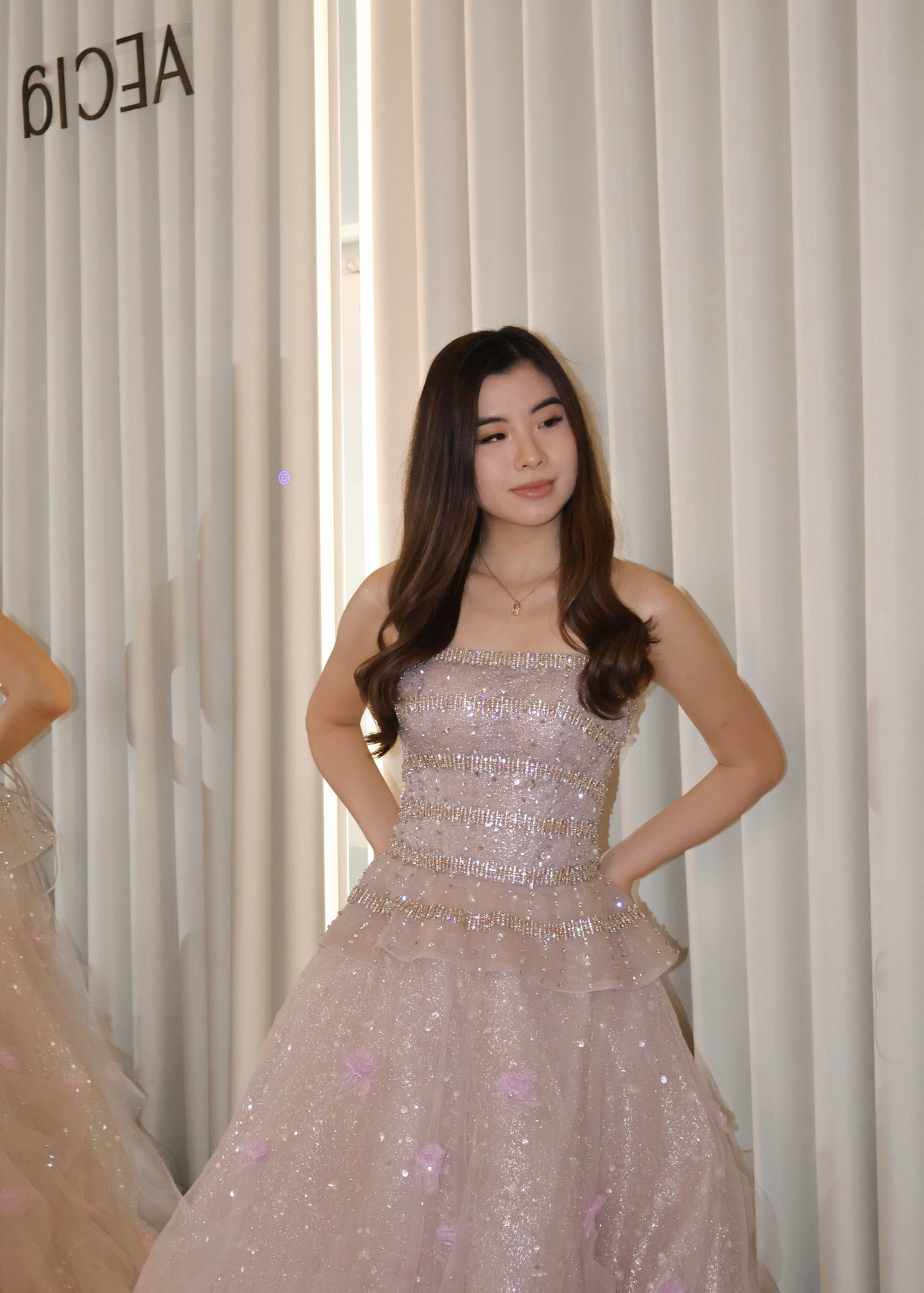 Farida Crystal Bloom Ballgown