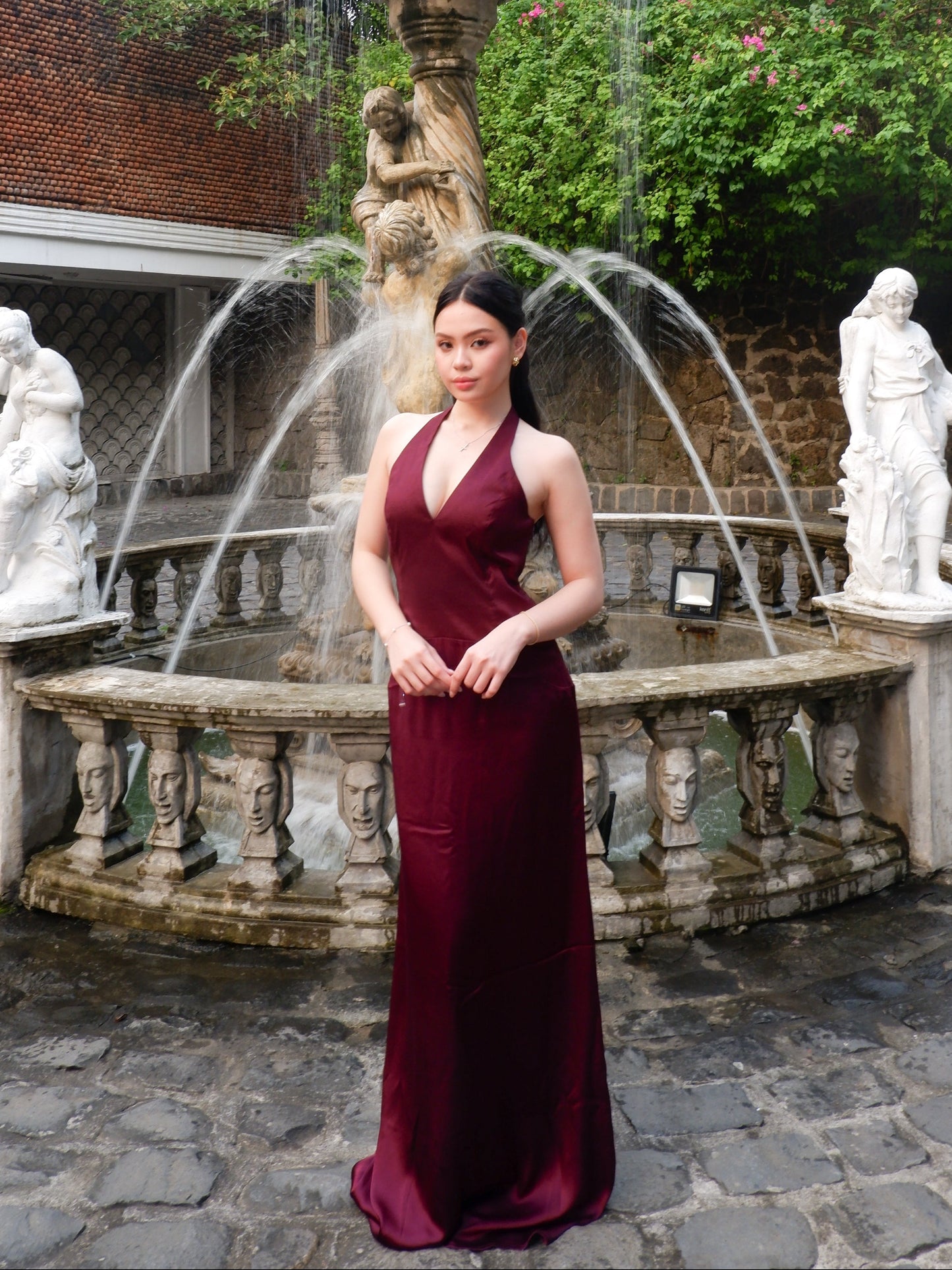 Maura Taffeta And Satin Maxi Dress