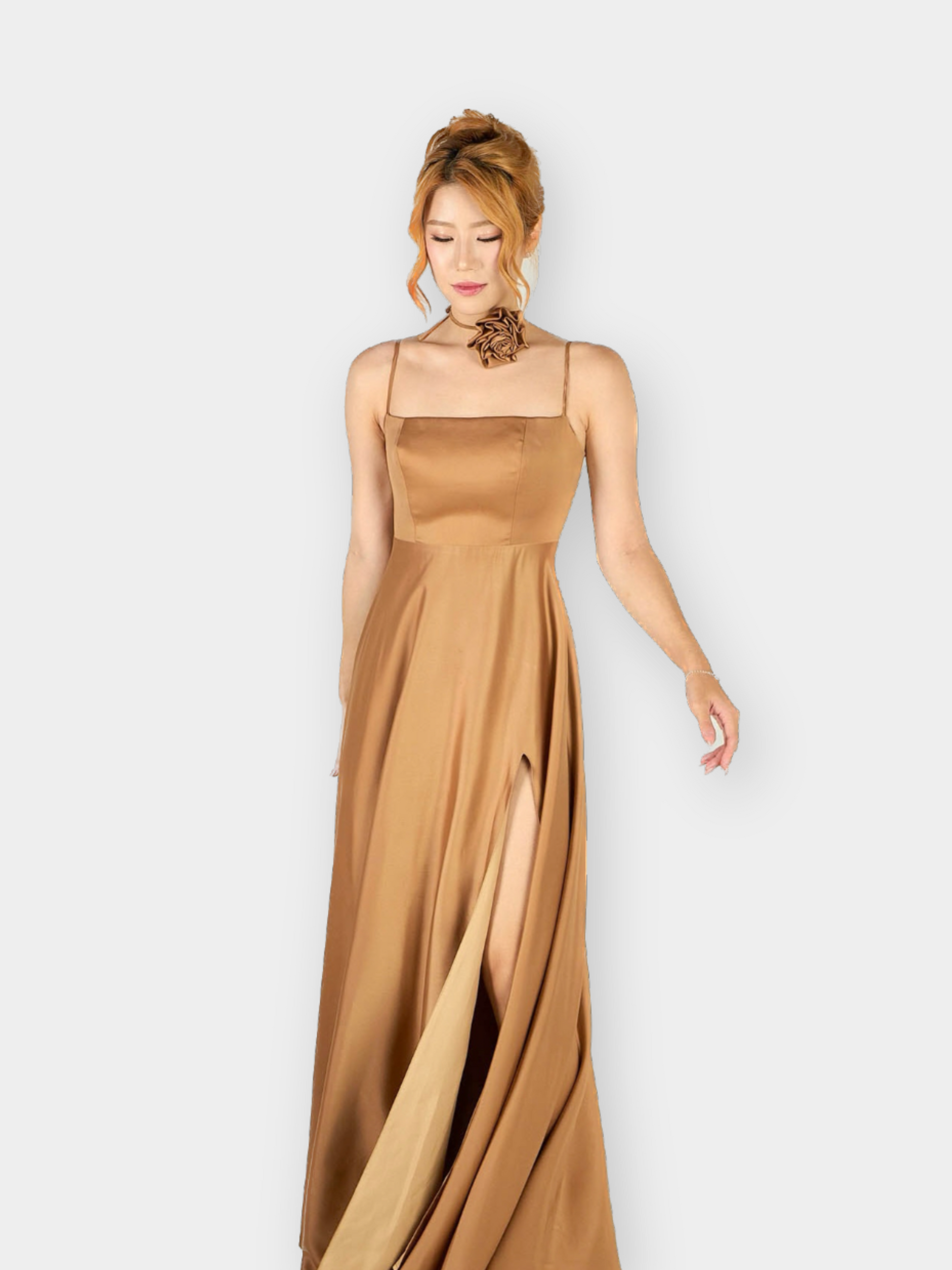 celestina maxi dress Celestina Floral Maxi Dress - Brown - XS - Fashion