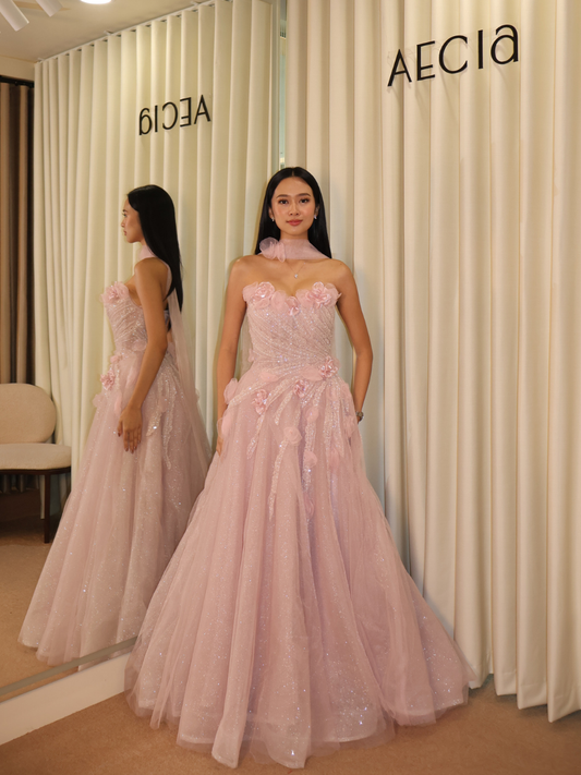 Taylor Floral Pink Gown