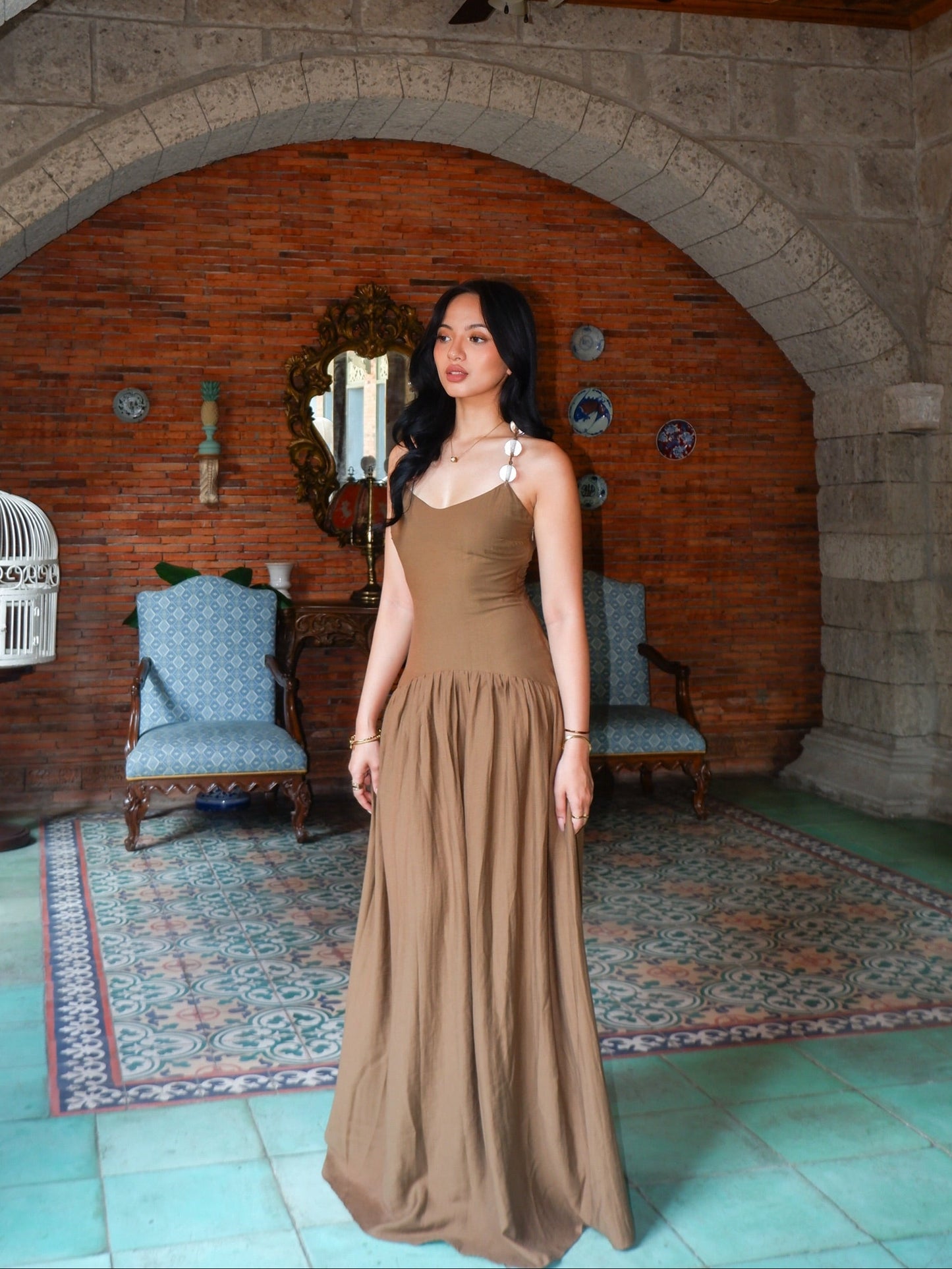 Darling Linen Maxi Dress