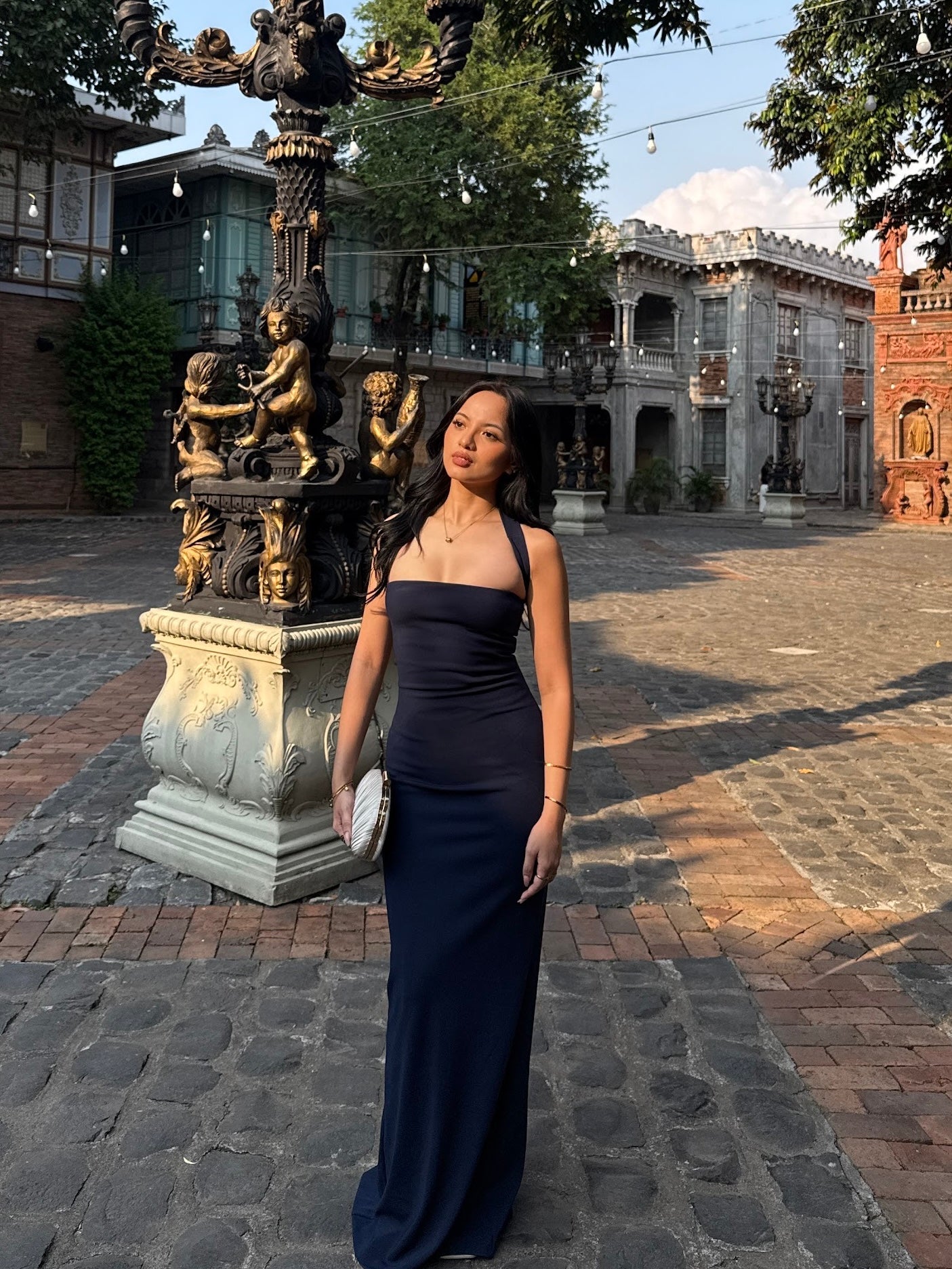 Velma Halter Collar Maxi Dress