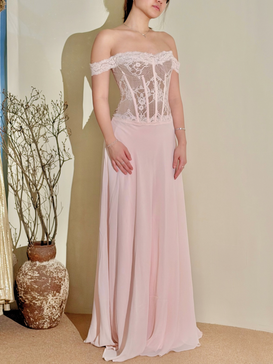Nerina Lace Corset Maxi Dress
