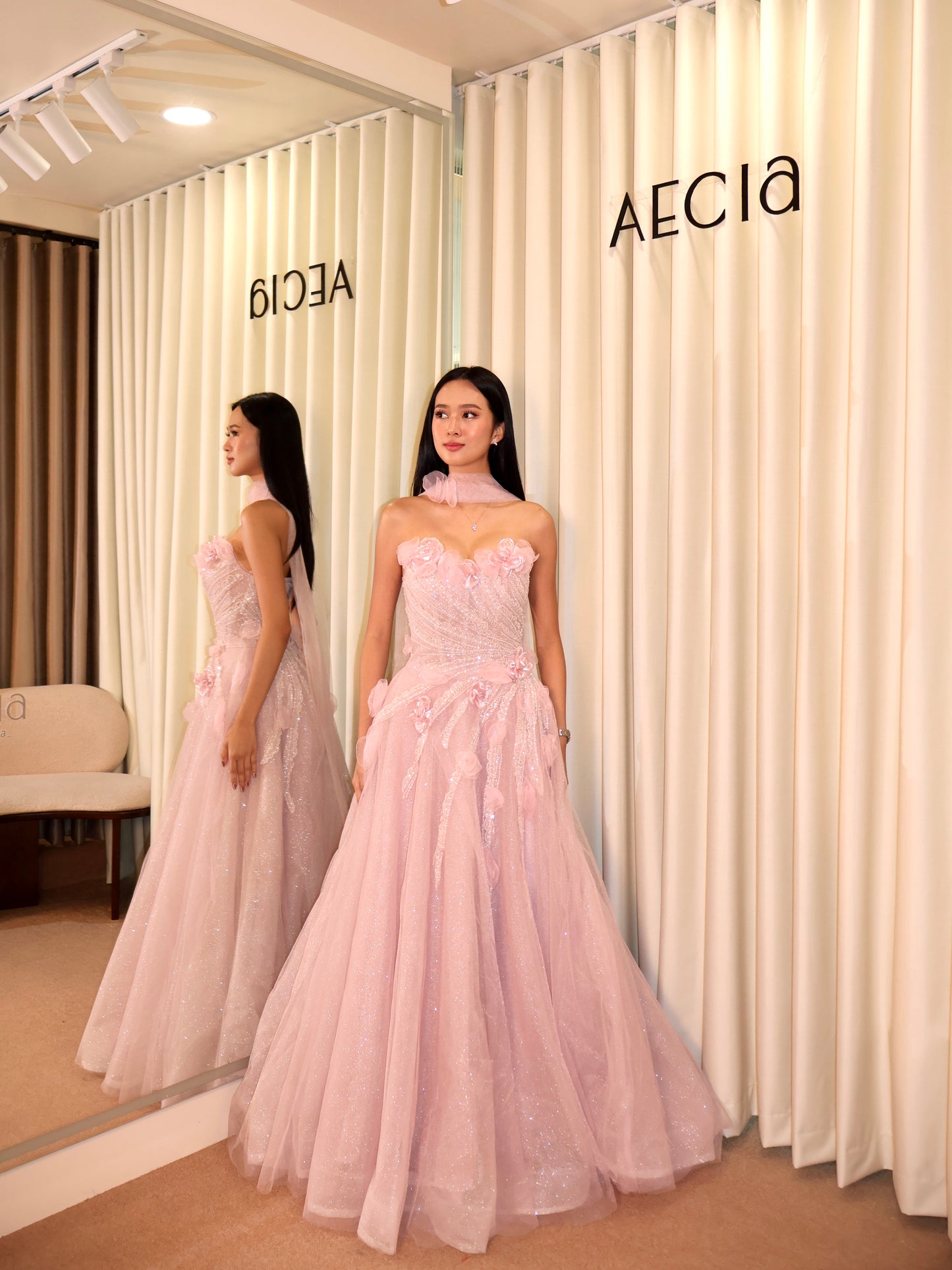 Taylor Floral Pink Gown