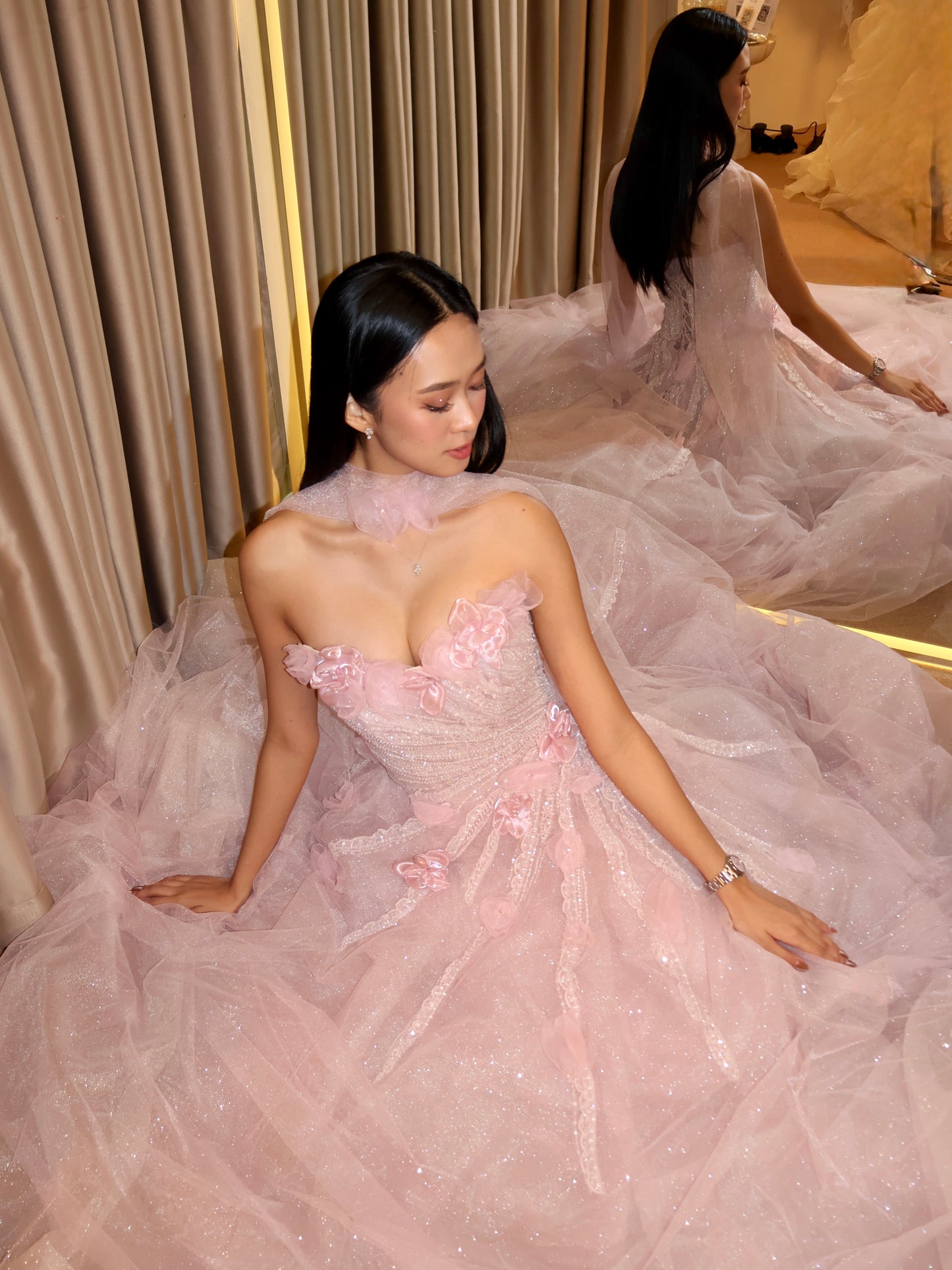 Taylor Floral Pink Gown