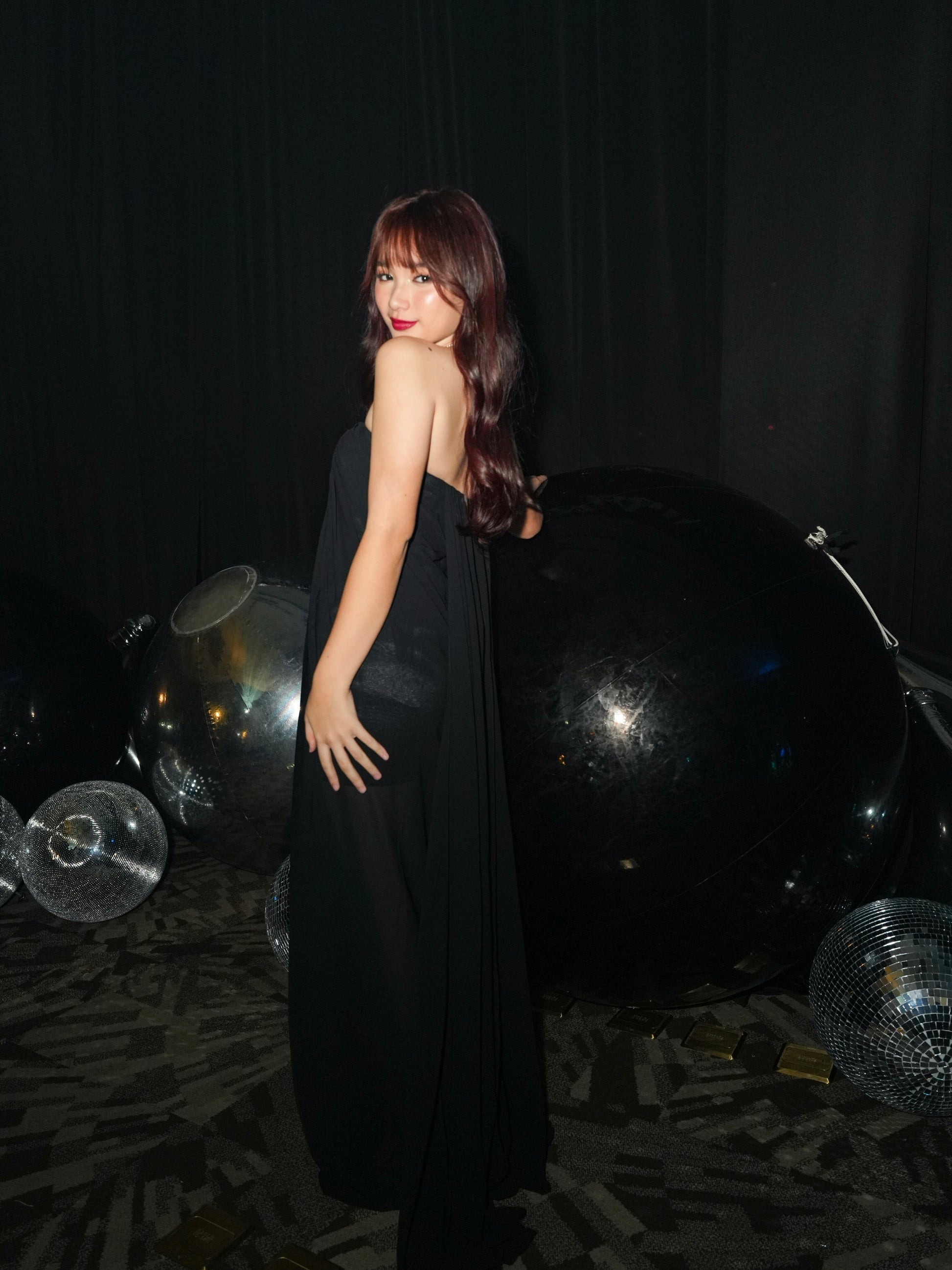 black sweetheart maxi dress Heloira | Black Sweetheart-Neck Maxi Dress Club L London